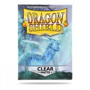 Dragon Shield Matte Sleeves - Clear (100 Sleeves)